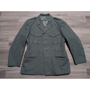 Swiss Army Men's‎ Wool Gray Switzerland Military Uniform Jacket Size 42S